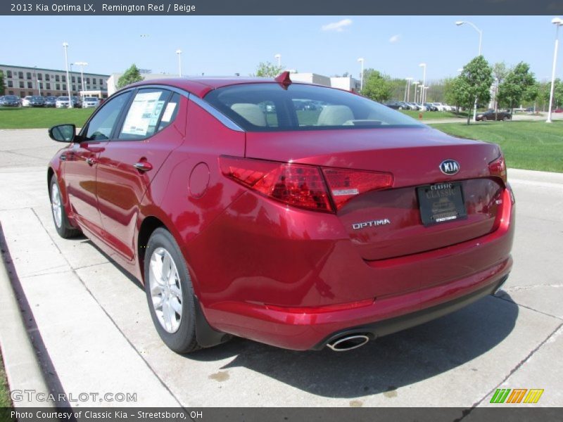 Remington Red / Beige 2013 Kia Optima LX