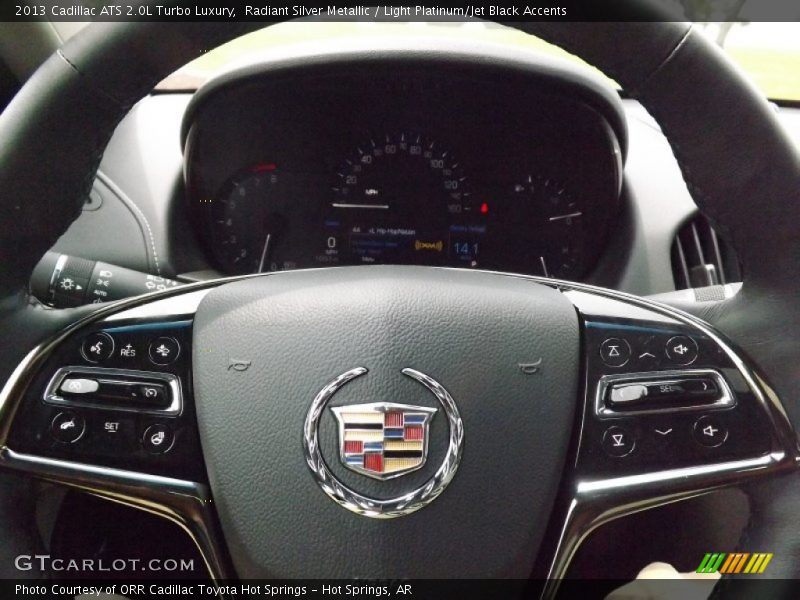 Radiant Silver Metallic / Light Platinum/Jet Black Accents 2013 Cadillac ATS 2.0L Turbo Luxury