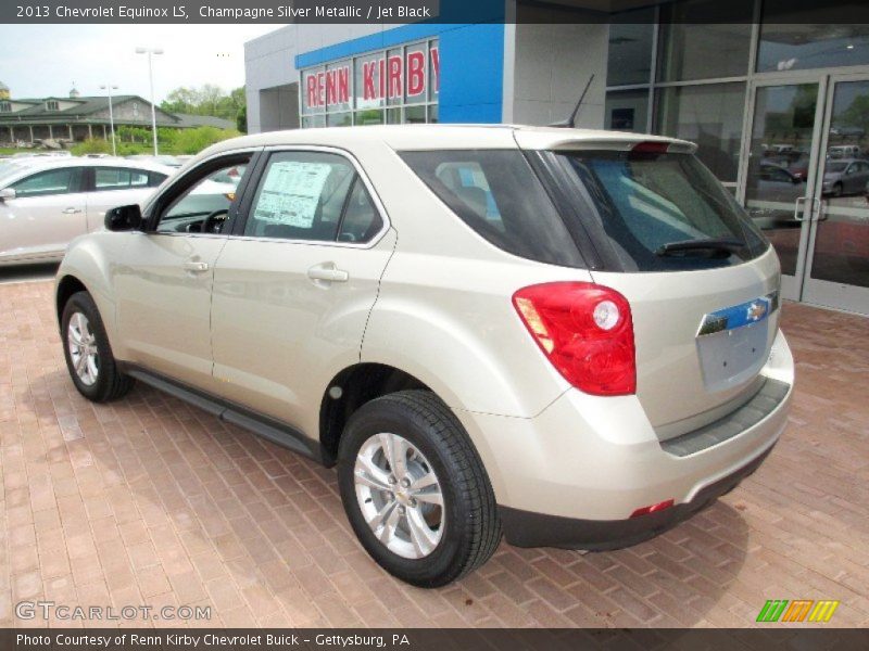 Champagne Silver Metallic / Jet Black 2013 Chevrolet Equinox LS