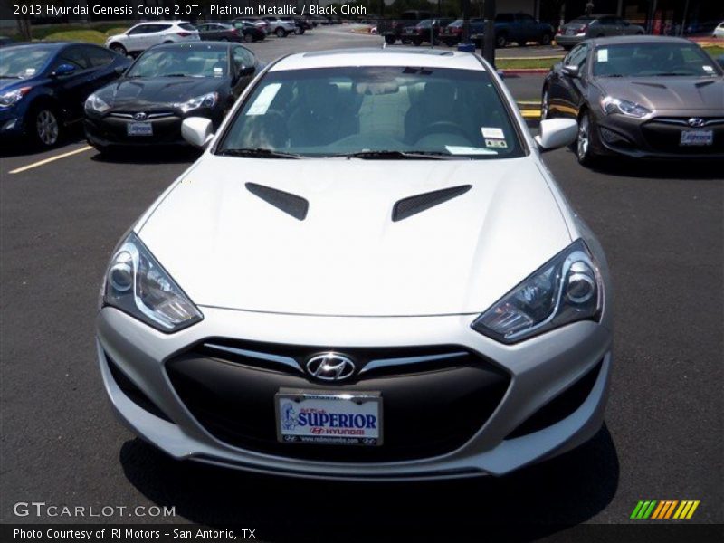 Platinum Metallic / Black Cloth 2013 Hyundai Genesis Coupe 2.0T