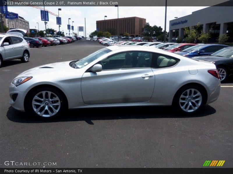 Platinum Metallic / Black Cloth 2013 Hyundai Genesis Coupe 2.0T