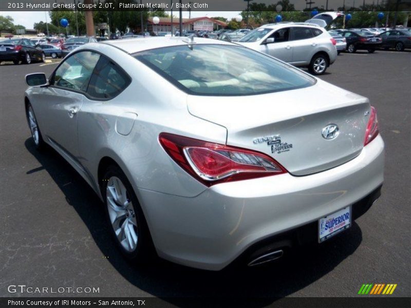 Platinum Metallic / Black Cloth 2013 Hyundai Genesis Coupe 2.0T