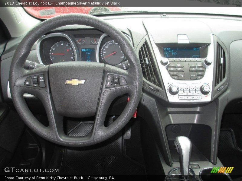 Champagne Silver Metallic / Jet Black 2013 Chevrolet Equinox LS
