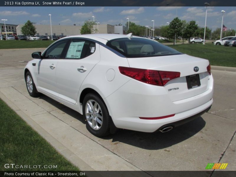 Snow White Pearl / Beige 2013 Kia Optima LX