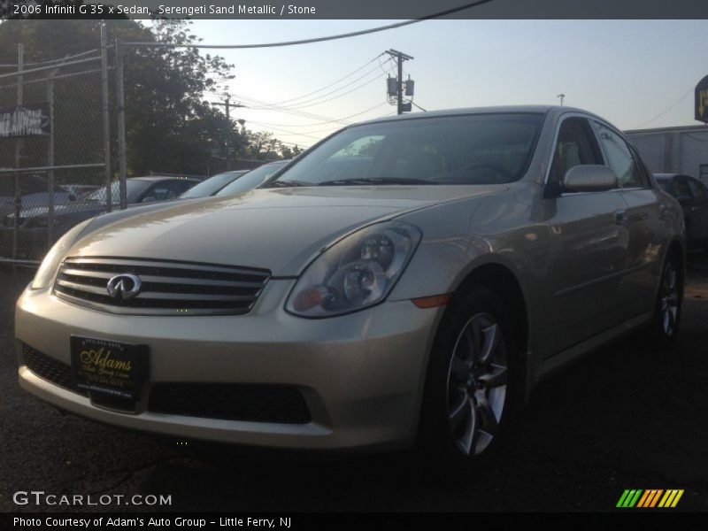 Serengeti Sand Metallic / Stone 2006 Infiniti G 35 x Sedan