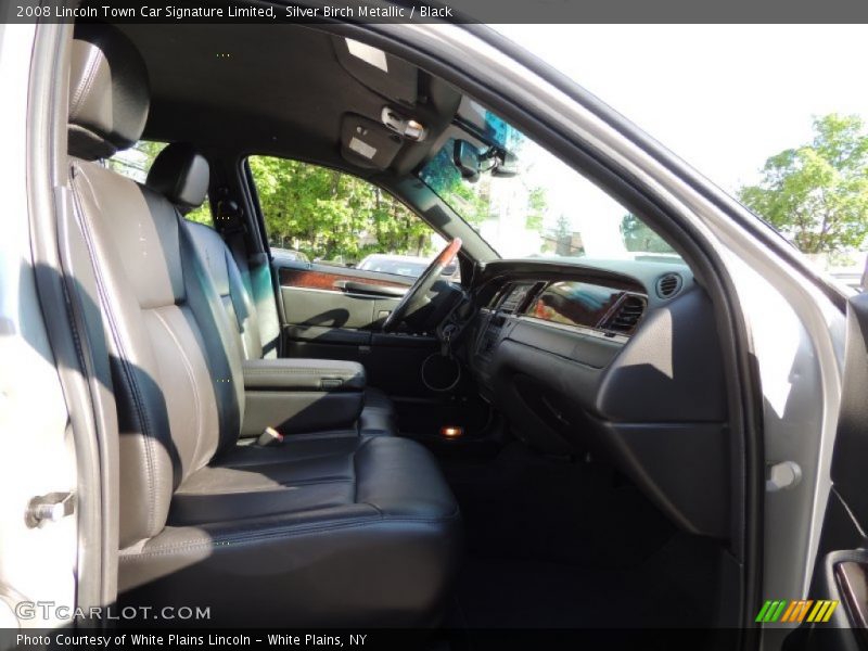 Silver Birch Metallic / Black 2008 Lincoln Town Car Signature Limited