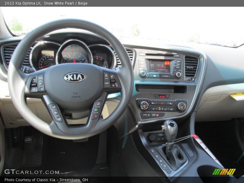 Snow White Pearl / Beige 2013 Kia Optima LX