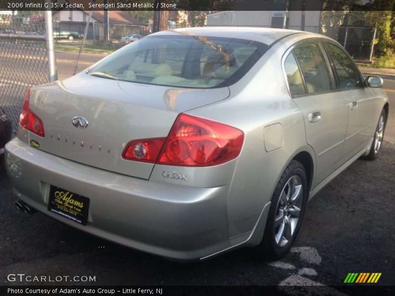 Serengeti Sand Metallic / Stone 2006 Infiniti G 35 x Sedan