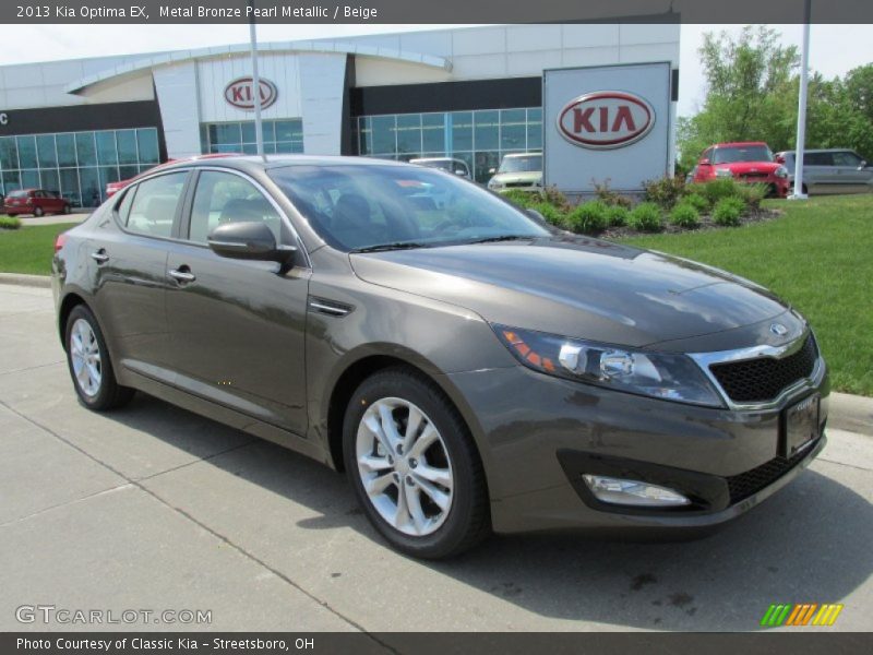 Metal Bronze Pearl Metallic / Beige 2013 Kia Optima EX