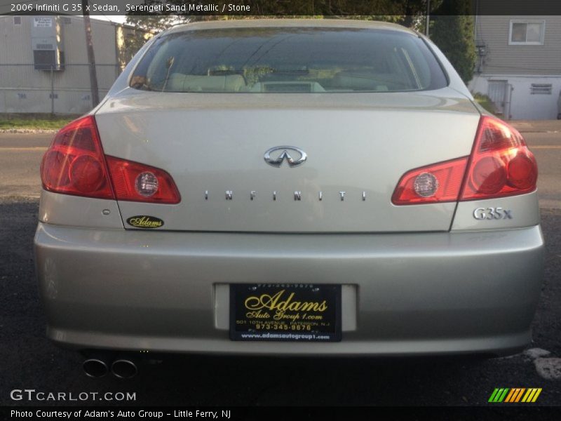 Serengeti Sand Metallic / Stone 2006 Infiniti G 35 x Sedan