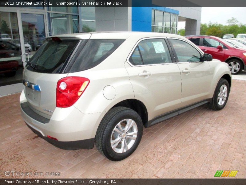 Champagne Silver Metallic / Jet Black 2013 Chevrolet Equinox LS