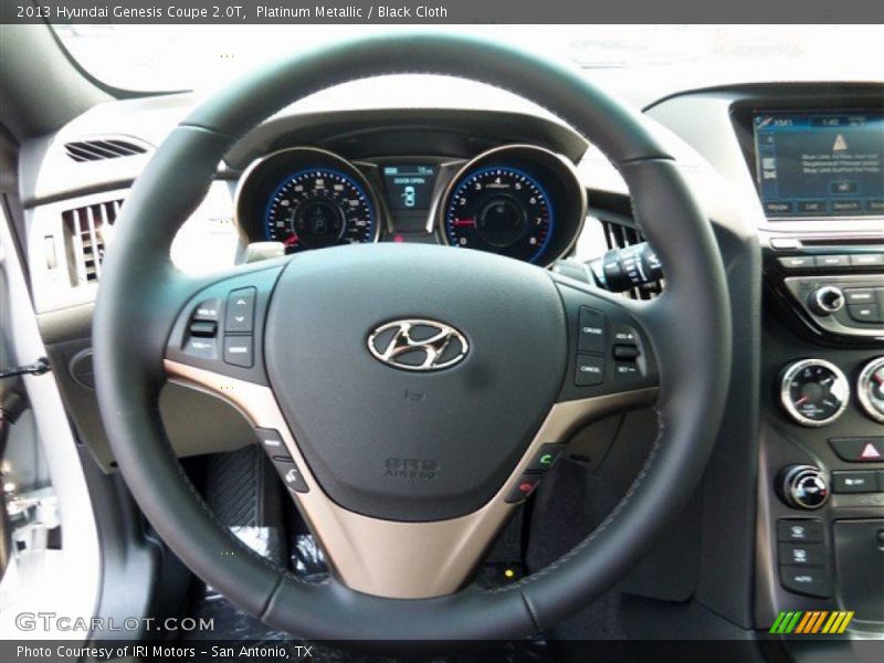 Platinum Metallic / Black Cloth 2013 Hyundai Genesis Coupe 2.0T