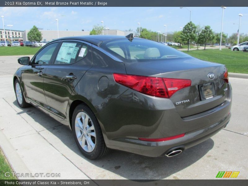 Metal Bronze Pearl Metallic / Beige 2013 Kia Optima EX