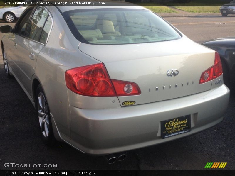 Serengeti Sand Metallic / Stone 2006 Infiniti G 35 x Sedan