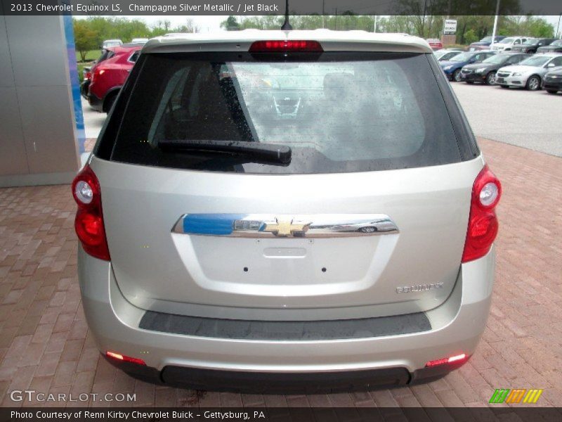 Champagne Silver Metallic / Jet Black 2013 Chevrolet Equinox LS