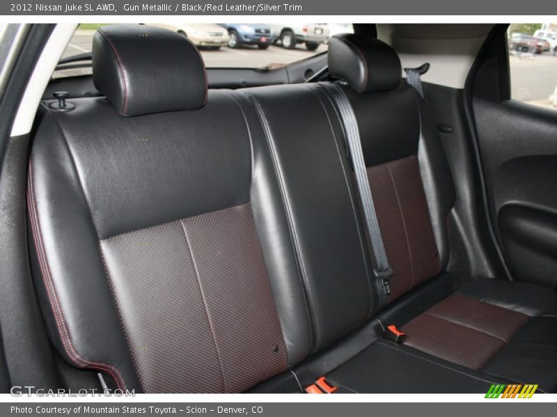 Gun Metallic / Black/Red Leather/Silver Trim 2012 Nissan Juke SL AWD
