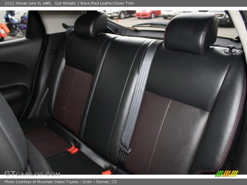 Gun Metallic / Black/Red Leather/Silver Trim 2012 Nissan Juke SL AWD
