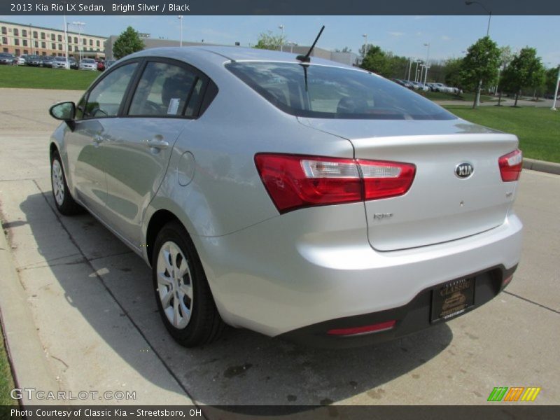 Bright Silver / Black 2013 Kia Rio LX Sedan