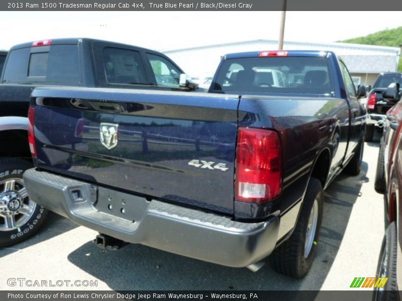 True Blue Pearl / Black/Diesel Gray 2013 Ram 1500 Tradesman Regular Cab 4x4