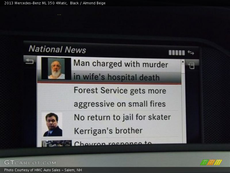 Black / Almond Beige 2013 Mercedes-Benz ML 350 4Matic
