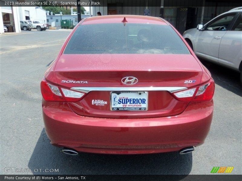 Sparkling Ruby / Black 2013 Hyundai Sonata SE 2.0T