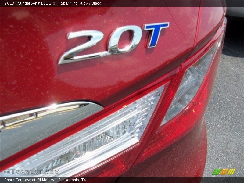 Sparkling Ruby / Black 2013 Hyundai Sonata SE 2.0T