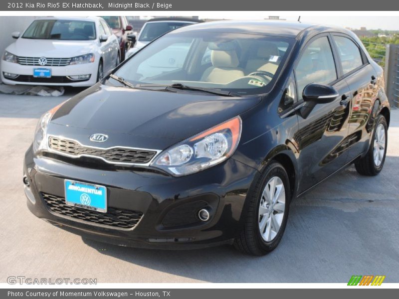 Midnight Black / Beige 2012 Kia Rio Rio5 EX Hatchback