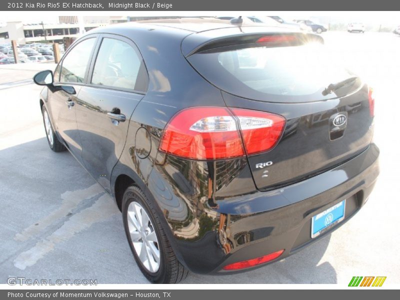Midnight Black / Beige 2012 Kia Rio Rio5 EX Hatchback