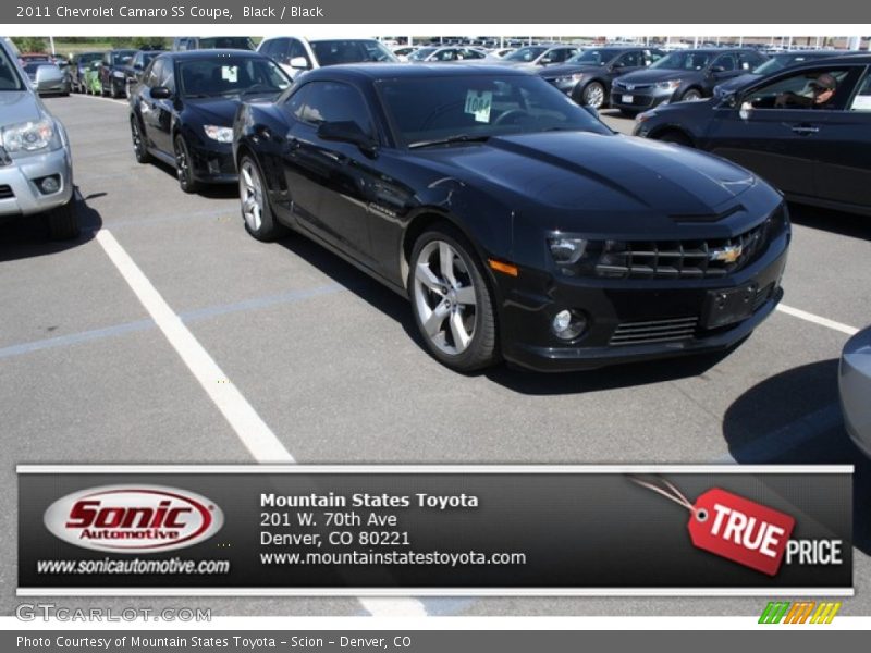 Black / Black 2011 Chevrolet Camaro SS Coupe