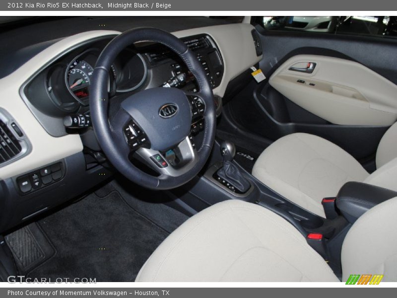  2012 Rio Rio5 EX Hatchback Beige Interior