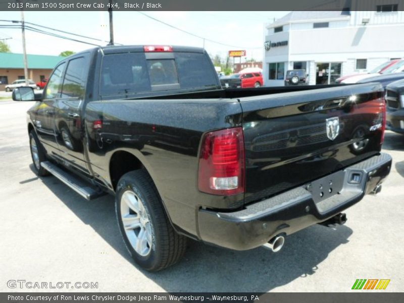 Black / Black 2013 Ram 1500 Sport Crew Cab 4x4