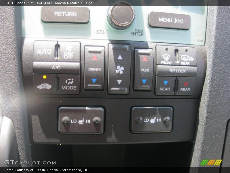Controls of 2011 Pilot EX-L 4WD