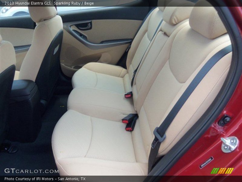 Sparkling Ruby / Beige 2013 Hyundai Elantra GLS