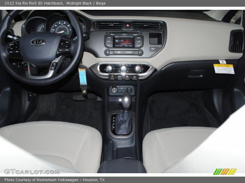 Midnight Black / Beige 2012 Kia Rio Rio5 EX Hatchback