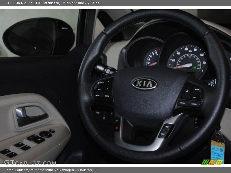 Midnight Black / Beige 2012 Kia Rio Rio5 EX Hatchback