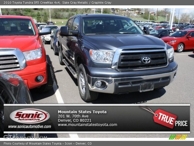 Slate Gray Metallic / Graphite Gray 2010 Toyota Tundra SR5 CrewMax 4x4
