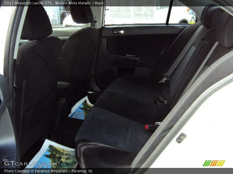 Wicked White Metallic / Black 2011 Mitsubishi Lancer GTS