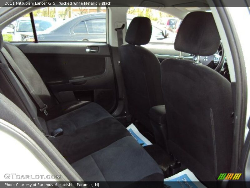 Wicked White Metallic / Black 2011 Mitsubishi Lancer GTS