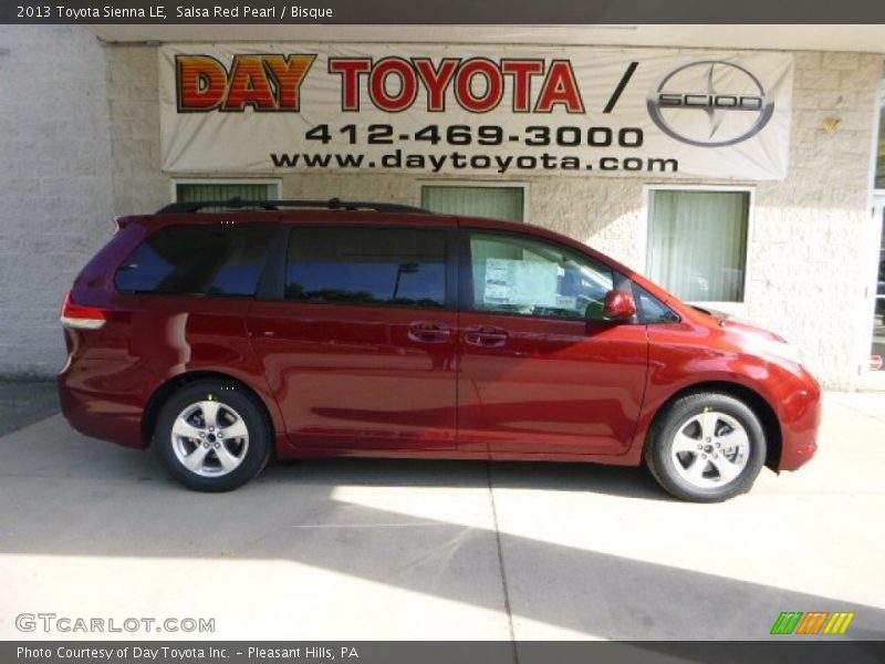 Salsa Red Pearl / Bisque 2013 Toyota Sienna LE