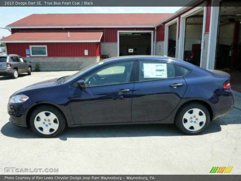 True Blue Pearl Coat / Black 2013 Dodge Dart SE