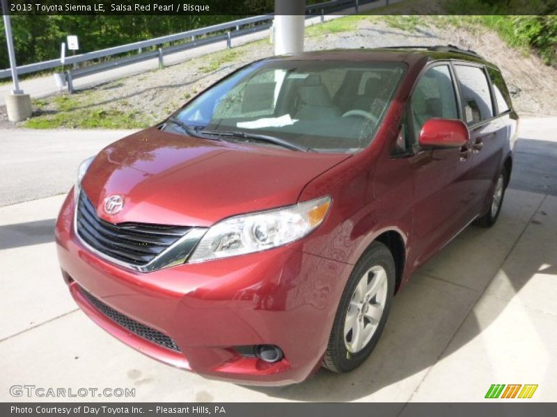 Salsa Red Pearl / Bisque 2013 Toyota Sienna LE