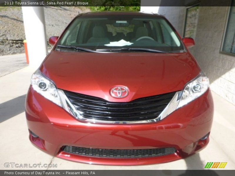 Salsa Red Pearl / Bisque 2013 Toyota Sienna LE