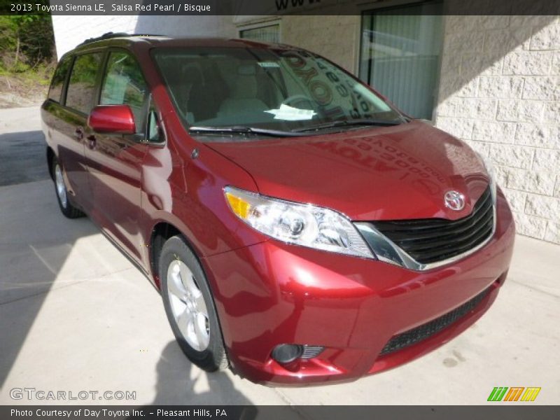 Salsa Red Pearl / Bisque 2013 Toyota Sienna LE