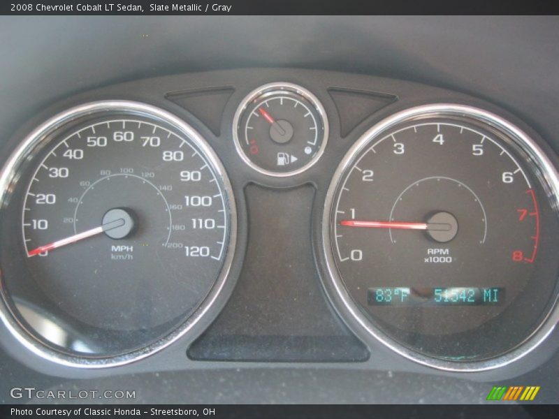 Slate Metallic / Gray 2008 Chevrolet Cobalt LT Sedan