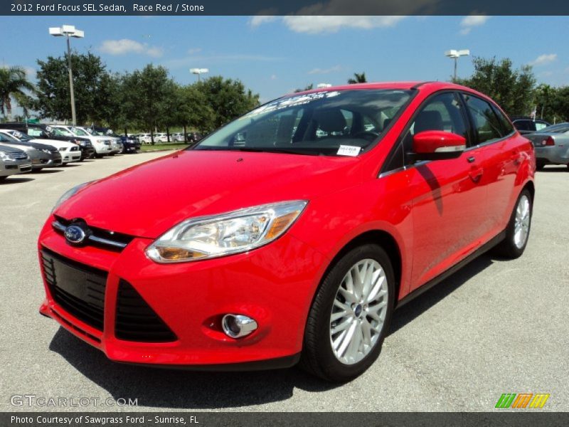 Front 3/4 View of 2012 Focus SEL Sedan
