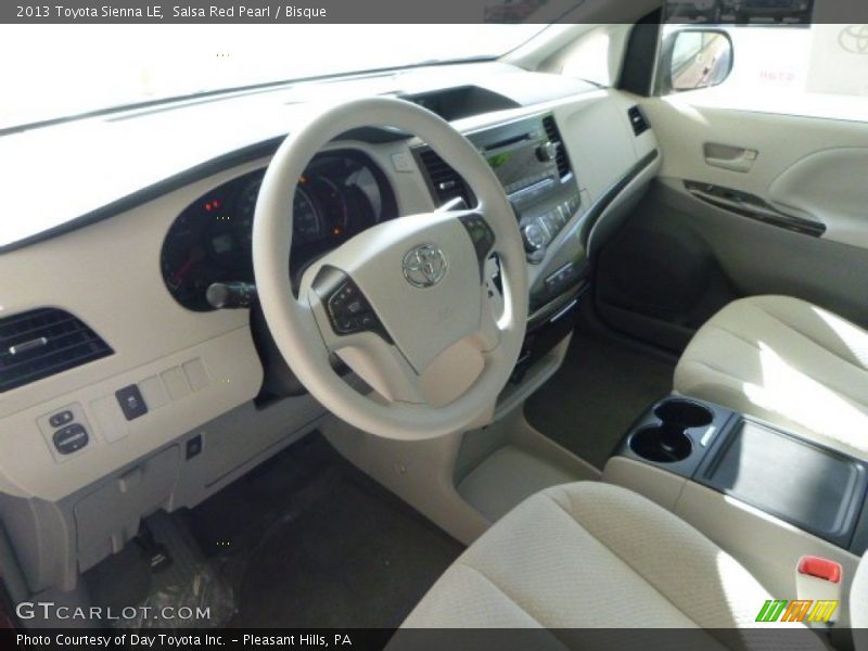 Salsa Red Pearl / Bisque 2013 Toyota Sienna LE