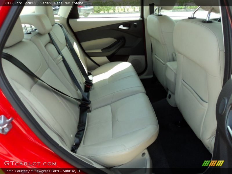 Rear Seat of 2012 Focus SEL Sedan