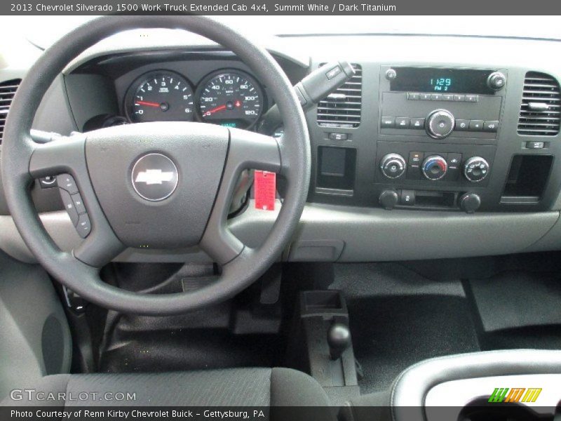 Summit White / Dark Titanium 2013 Chevrolet Silverado 1500 Work Truck Extended Cab 4x4