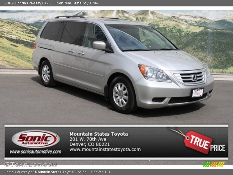 Silver Pearl Metallic / Gray 2009 Honda Odyssey EX-L
