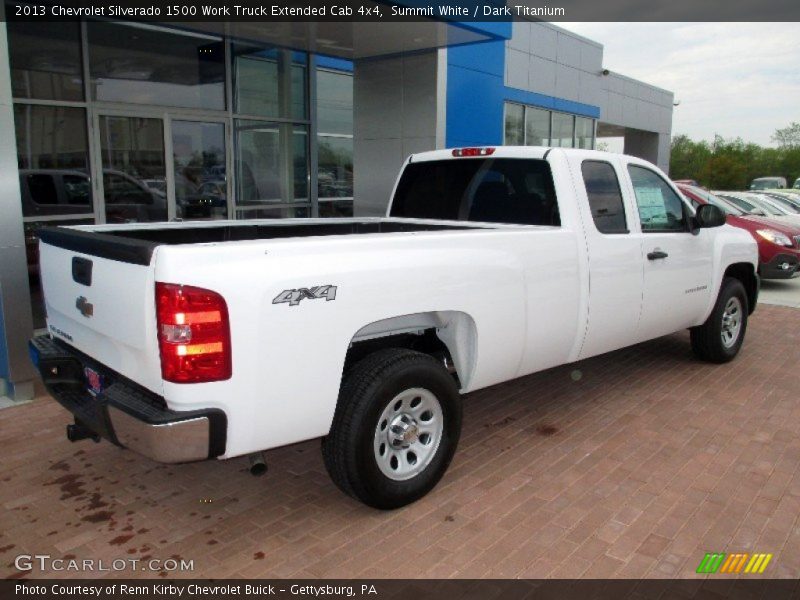 Summit White / Dark Titanium 2013 Chevrolet Silverado 1500 Work Truck Extended Cab 4x4